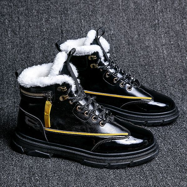 

2021 martin designer boots fashion luxury winter snow boot for men shoes smooth leather ankle half black white bordeaux platform outdoor fur