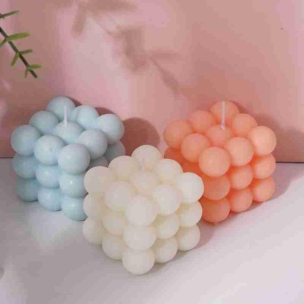 

cube wax round candle soy candles home deorations scented