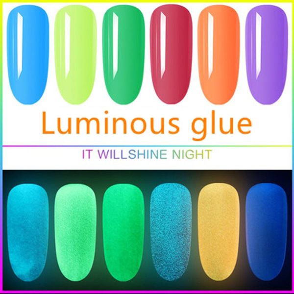 

nail gel macaron candy color luminous polish glue white light therapy fluorescent diy manicure accessories, Red;pink