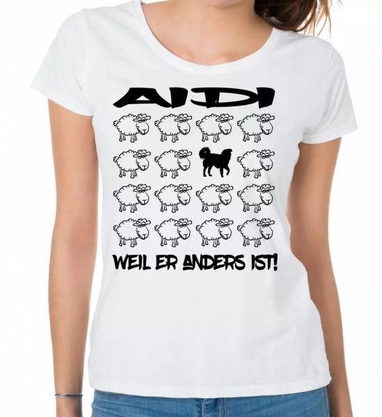 

AIDI Womens T-Shirt Black Sheep Women Dog Dogs Fashion, Mainly pictures