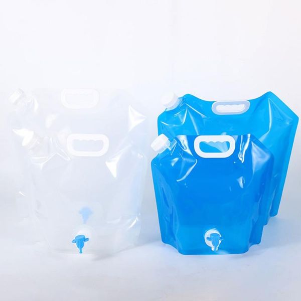 

hydration packs 5l/10l water bags outdoor camping hiking shower bag portable folding climbing bath emergency carrier with faucet