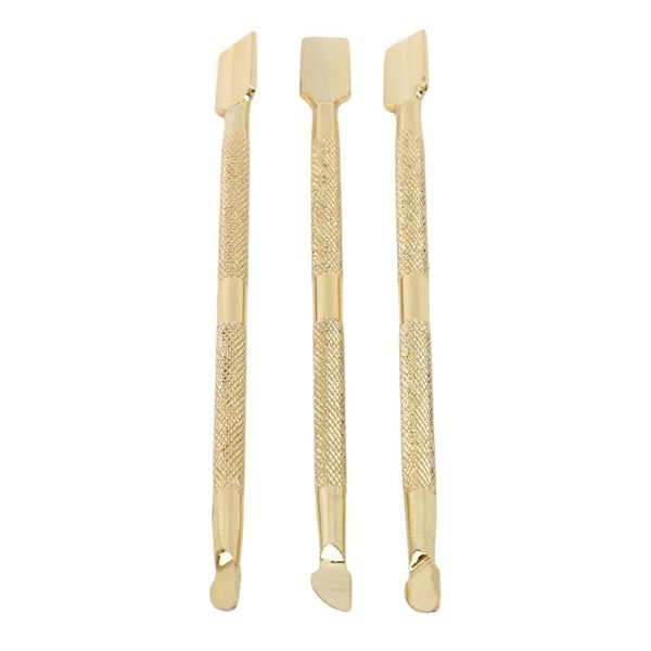 

cuticle pushers 3pcs/set nail art pusher pedicure manicure metal tool remover