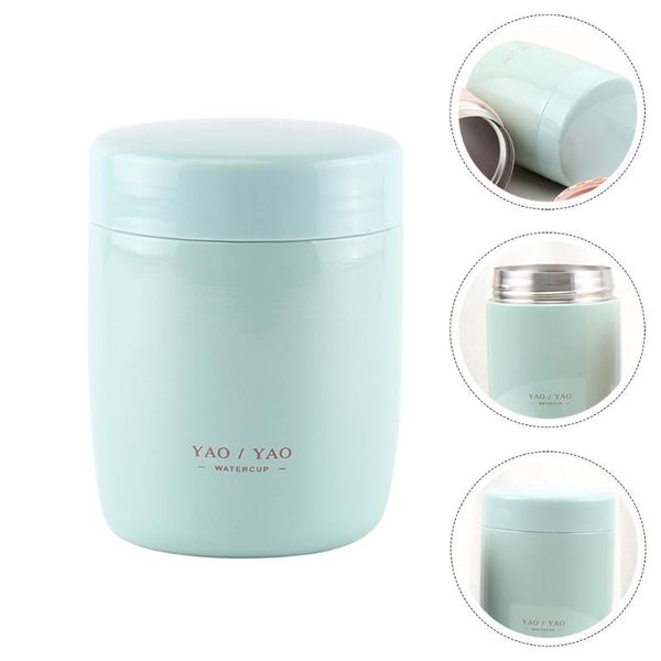 

water bottles 1pc insulation cup smoldering mini stainless steel breakfast (green)