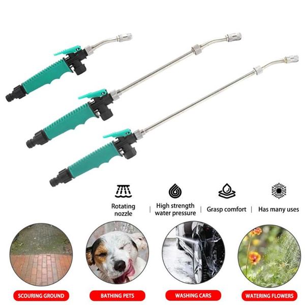 

watering equipments high pressure wsahing air conditioners water gun adjustable fog breed seed sprink flower vegetables spray & non-slip han