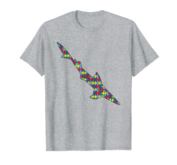 

dogfish autism awareness kids spurdog puzzle day mom gift t-shirt, White;black