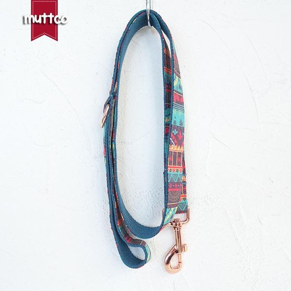

dog collars & leashes muttco retailing ethnic style colorful handmade soft the maya self-created leash 5 sizes udc043m
