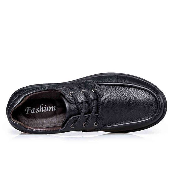 

dress shoes big size 50 genuine leather men's business lace up fashion casual handmade sewing men formal flats male oxfords shoes, Black