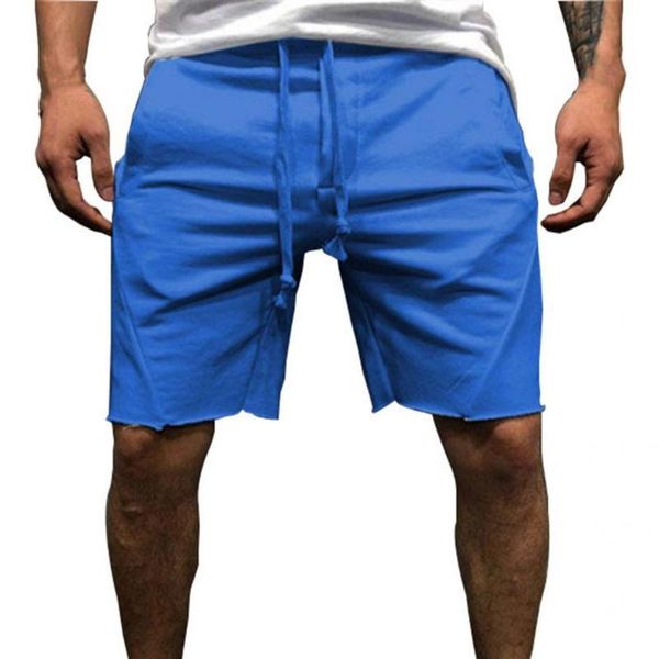 

men's shorts breathable simple drawstring side pockets training skin-friendly short pants streetwear, White;black