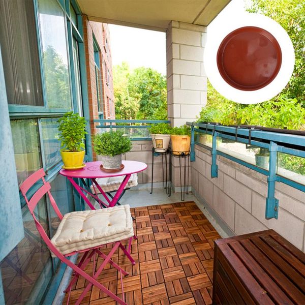 

10pcs flowerpot drip tray plant pot saucer for fleshiness planter garden balcony - type 220 (red) planters & pots