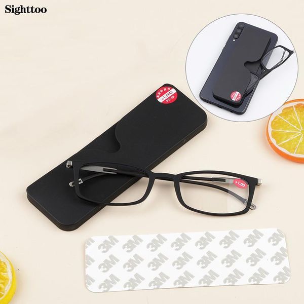 

sunglasses sighttoo 2021 fashion men's reading glasses paper anti blue eyeglasses frame women prescription eyewear with case diopters +, White;black
