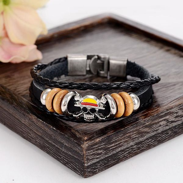 

charm bracelets bxw bracelet fashion jewelry leather men's casual personality punk wristband, Golden;silver