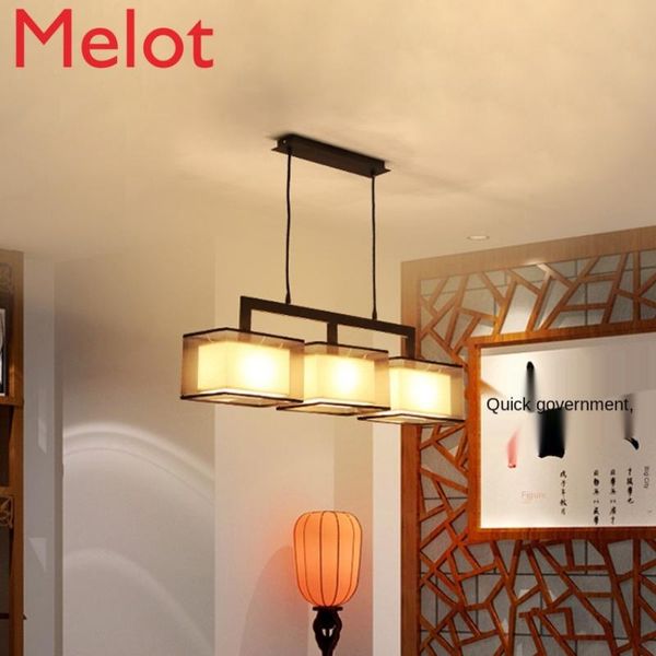 

candle holders chinese style study and restaurant long chandelier off lamp modern three-head dining table lamps