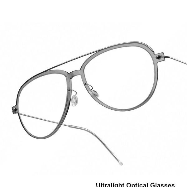 

fashion sunglasses frames denmark brand titanium myopia glasses blueblocking 6547 screwless spectacle ultra-light reading eyesglasses, Black