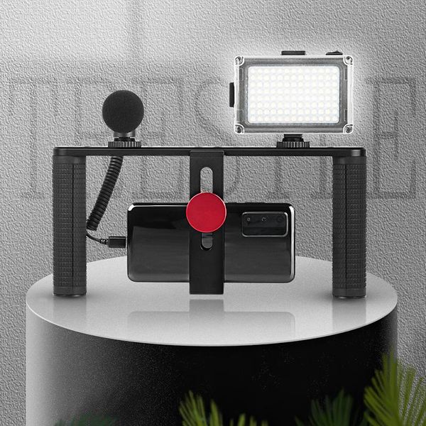 

aluminum alloy+rubber mobile stabilizer 1.57-3.62 inch hand-held phone smartphone live broadcast lighting & studio accessories