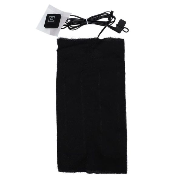 

outdoor climbing third gear temperature-adjustable usb electric heating cloth heater pad waist abdomen pet winter wa support, Black;gray