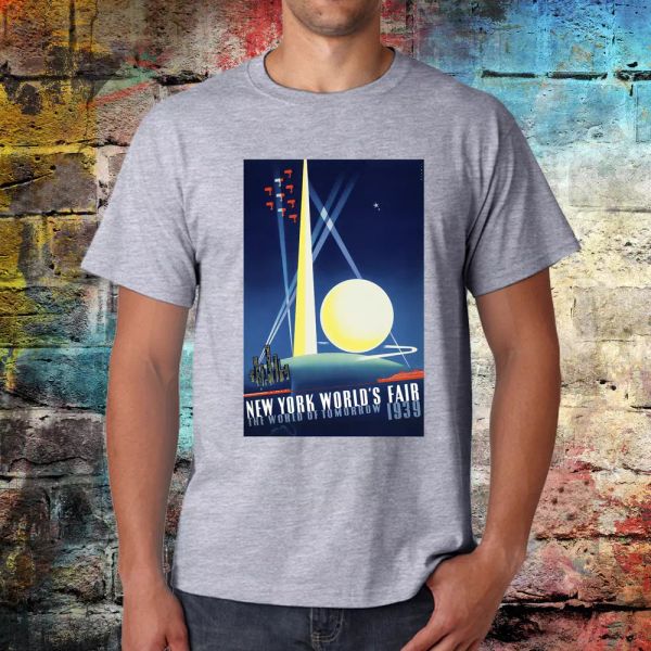 

new york t-shirt, new york trade fair t-shirt, 1930s advertisement, america tee, White;black