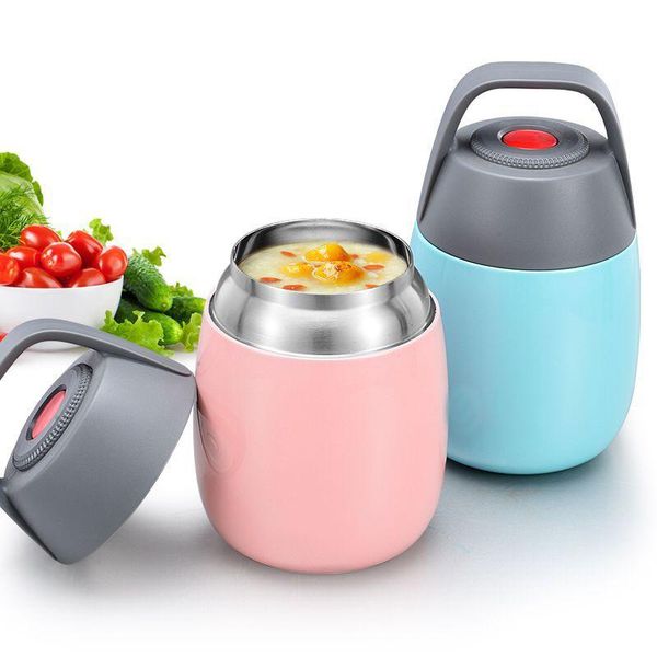 

dinnerware sets portable bento lunch pot stew beaker box 450ml insulated bucket stainless steel vacuum gruel barrels student