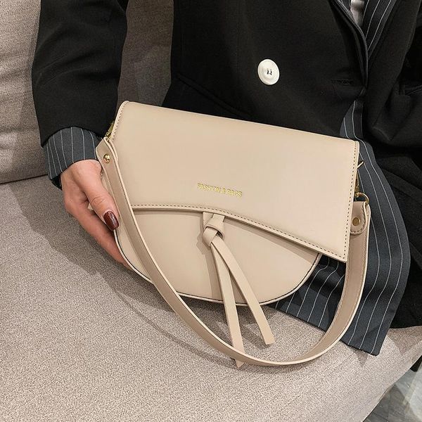 

evening bags solid color elegant 2021 pu leather women's designer handbag capacity shoulder messenger