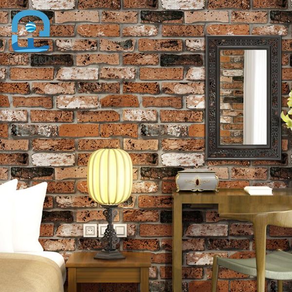 

wallpapers furgerin red brick wallpaper roll 3d wall paper stone home decor for bedroom living room