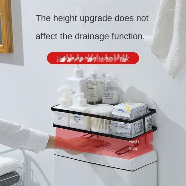 

toilet rack punch-wall-mounted bathroom storage same style bottles & jars