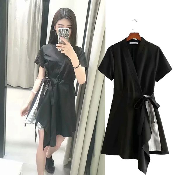 

rompers 2021 short style dress feminine fine party sewing skirt, Black;white