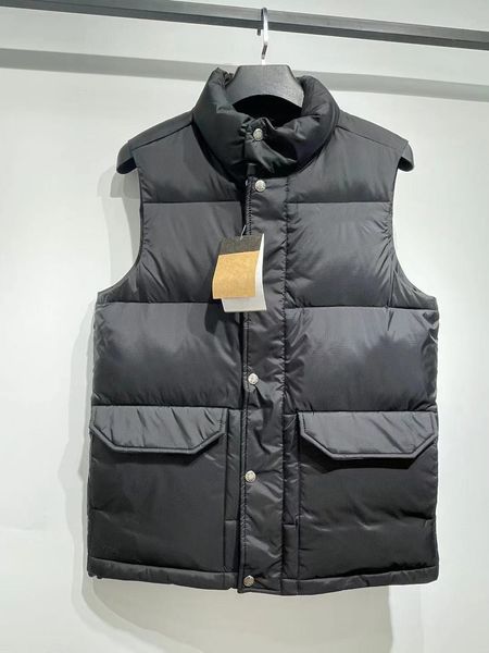 

north white duck down vest men's women's waistcoat winter thick sleeveless warm clothing classic outdoor brand designer jacket fac, Black