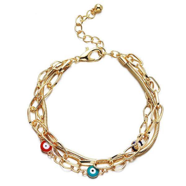 

beaded, strands classic evil eye pendant bracelets bead charms jewelry fashion women gift, Black