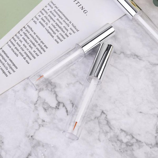 

storage bottles & jars 5pcs in 1 set lipstick lip tube empty subpackaging bottle with lid 10ml(sliver cover)