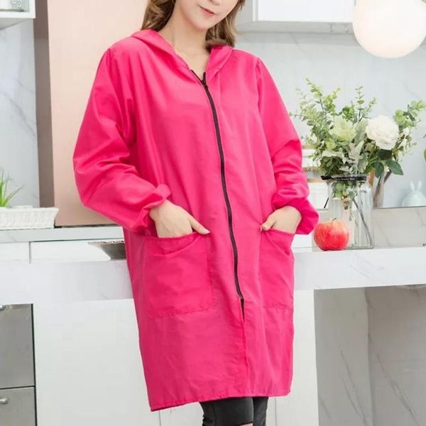 

aprons xl-xxxl kitchen zipper women bibs household cleaning pinafore home cooking apron baking coffee shop clean