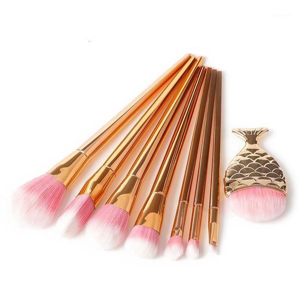 

professional 13pcs makeup brush set mermaid foundation set1