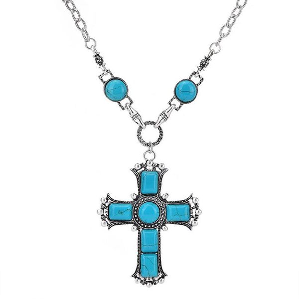 

men women christian cross pendant necklace jewelry chains, Silver