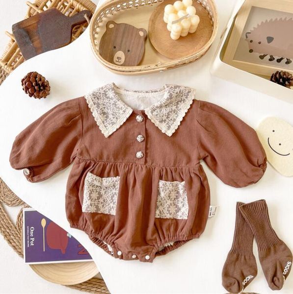 

rompers 2021 boys girls cotton full sleeve autumn babys jumpsuit, Blue