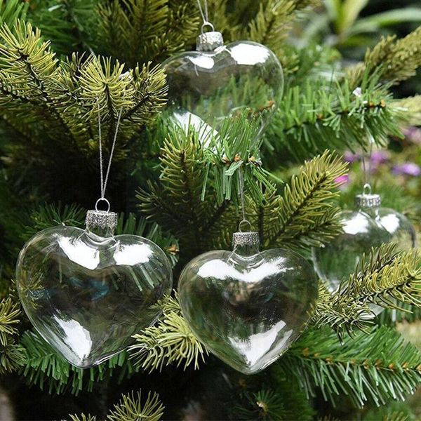 

novelty items heart shaped balls diy idea home decor acrylic clear fillable round mould for merry christmas wedding candy garden hang orn n7
