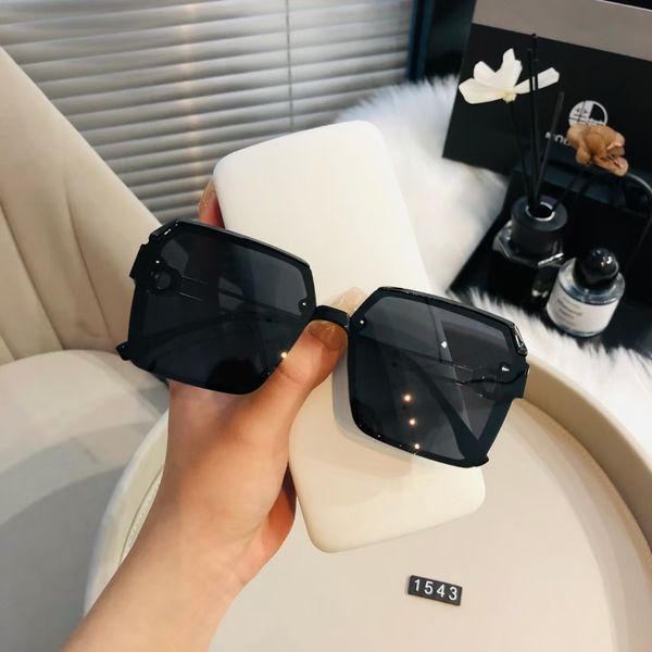 

summer sunglasses man woman fashion glasses retro square frame design uv400 sunglasses 5 color optional 1543 quality, White;black