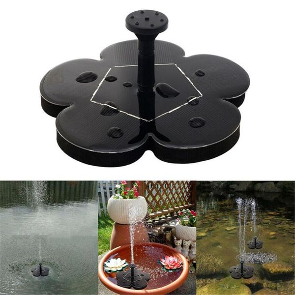 

mini solar powered floating bird bath water panel fountain pump garden pond pool outdoor decoration abs decorations