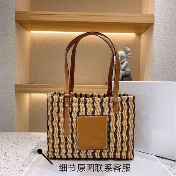 

women's 2021 new luo vegetable basket straw tote portable shoulder zly bags