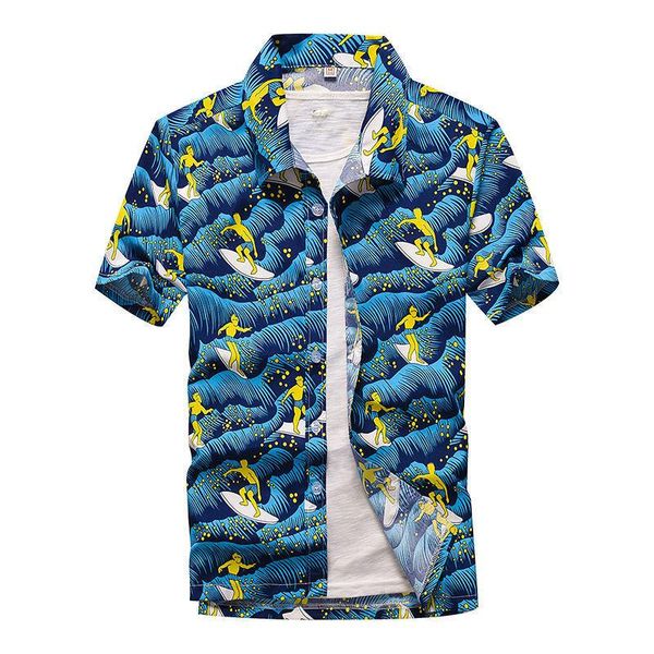 

men's casual shirts beach bright funky aloha camp party summer vacation coconut tree printed short sleeve button down hawaiian men, White;black