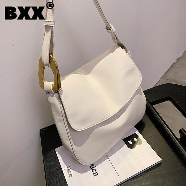 

[bxx] ladies vintage pu leather bags simple women 2021 fashion chain shoulder hand bag lady trend handbags purses cb429 cross body