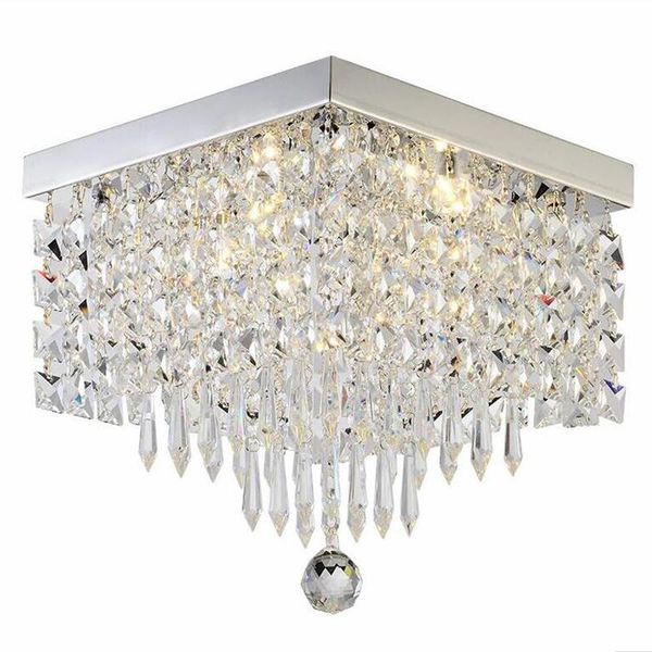 

manggic crystal led ceiling lamps square light for hallway ladder corridor lights