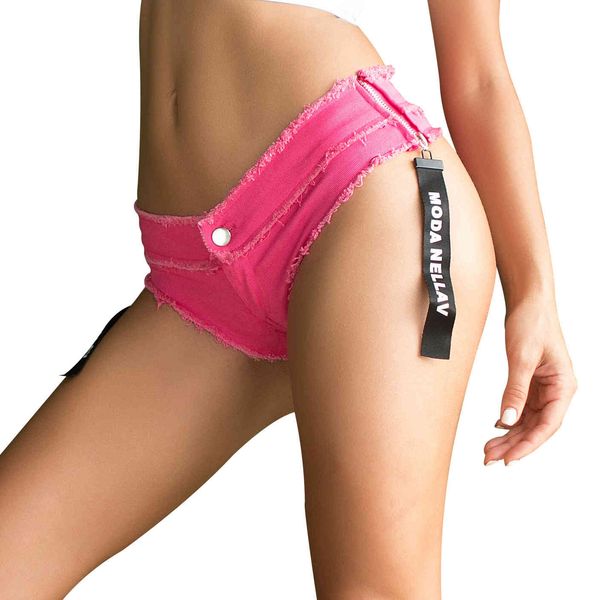 

women's shorts summer jeans pants night club bar performance clothes, White;black