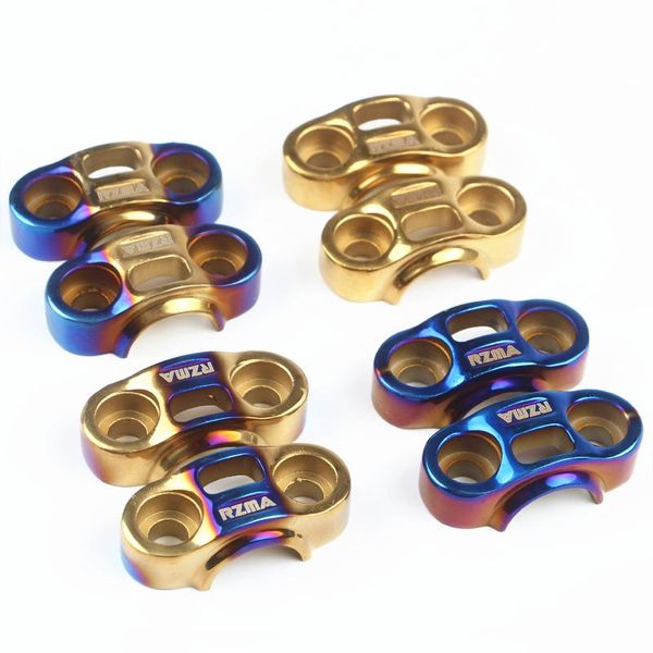 

handlebars universal 22mm 7/8" motorcycle accessories 304 stainless steel titanium burning bar clamps handlebar risers for motorbike