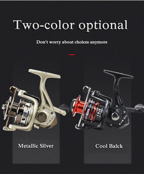 

deep sea fishing reel 8+1bb spinning wheel kxy3000-6000 all metal line cup two colors 5.2:1 high speed ratio tackle baitcasting reels