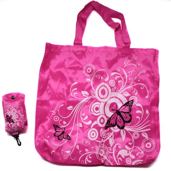 

shopping bags pouch reusable shoulder foldable butterfly eco grocery