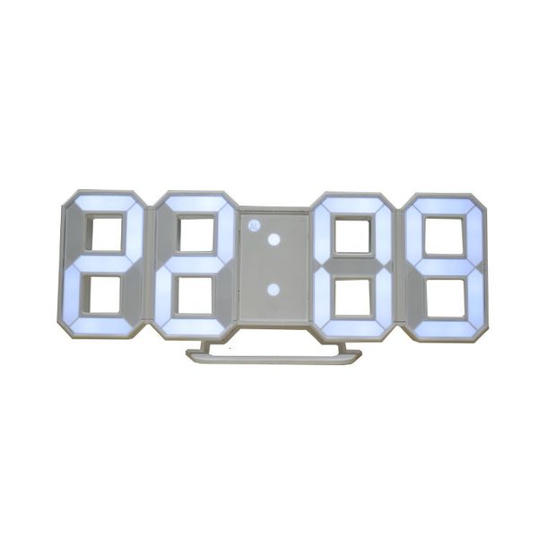 

led 3d stereo creative alarm large digital display electronic decoration wall clock