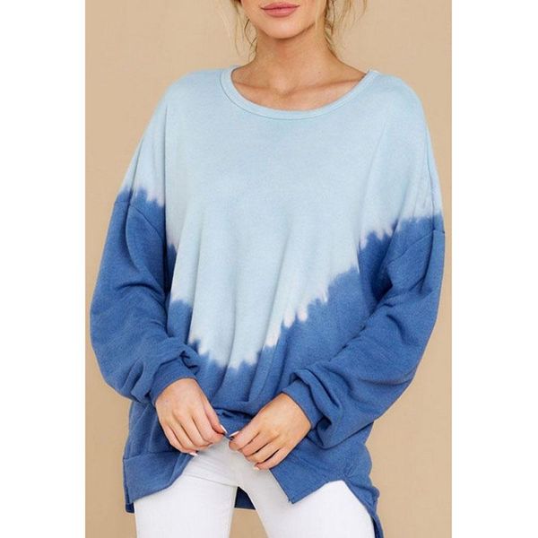 

women's hoodies & sweatshirts casual loose sweatshirt women color block drop shoulder long sleeve pullover patchwork homewear streetwea, Black