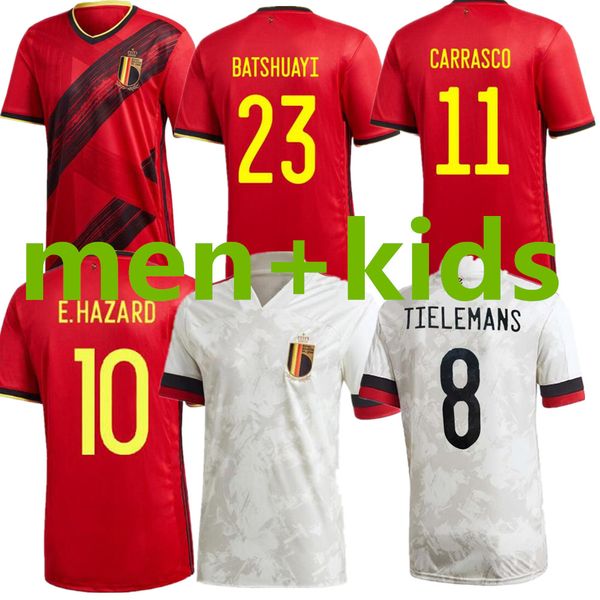 

Belgium Home away Soccer Jersey LUKAKU HAZARD KOMPANY DE BRUYNE MERTENS 2021 Adult man and kids kit sports football shirt, Black;yellow