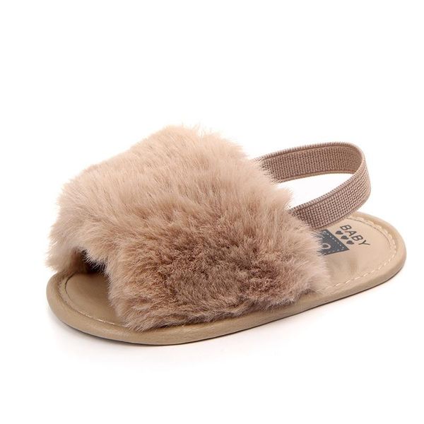 

first walkers 2021 soft bottom toddler baby shoes fashion faux fur cute infant boys girls footwear indoor 0-18m