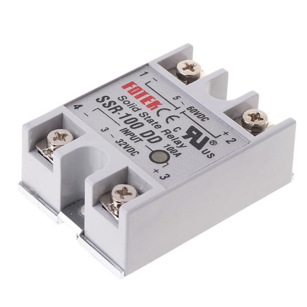 

smart home control ssr-100 dd solid state relay module 100a 3-32v dc input 5-60v output p9je