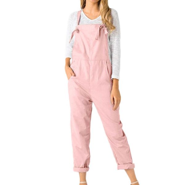 

women's jumpsuits & rompers summer clothes for women loose dungarees long pockets jumpsuit pants trousers c0415, Black;white