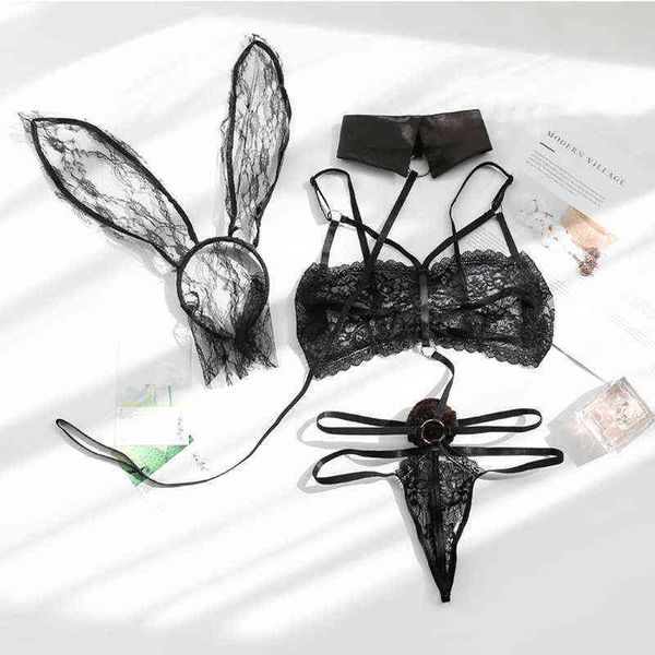 

nxy set women cosplay costume bunny girl suits ladies erotic uniform for boyfriend cute party roleplay lingerie rabbit sleepwear 1211, Red;black